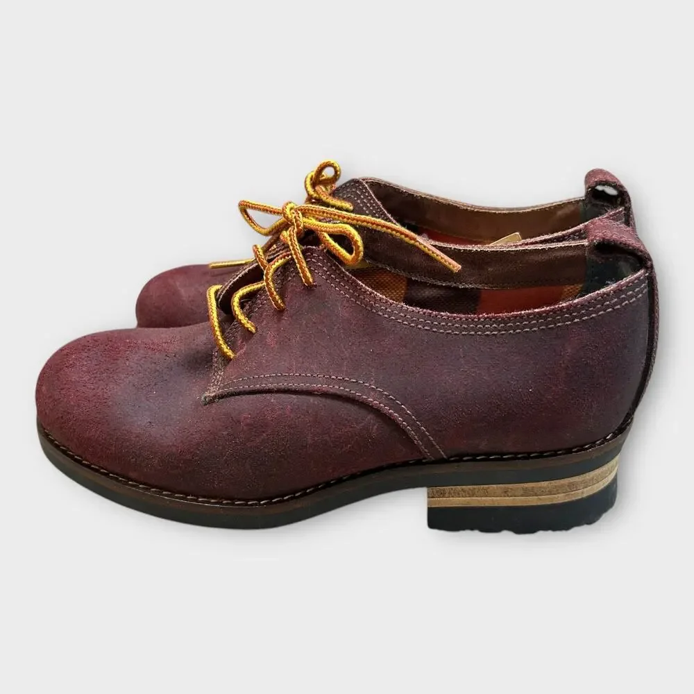 Vintage Zodiac Chunky Leather Lace Up Oxford Shoe Womens 7 NWT Hipster Twee Edgy
